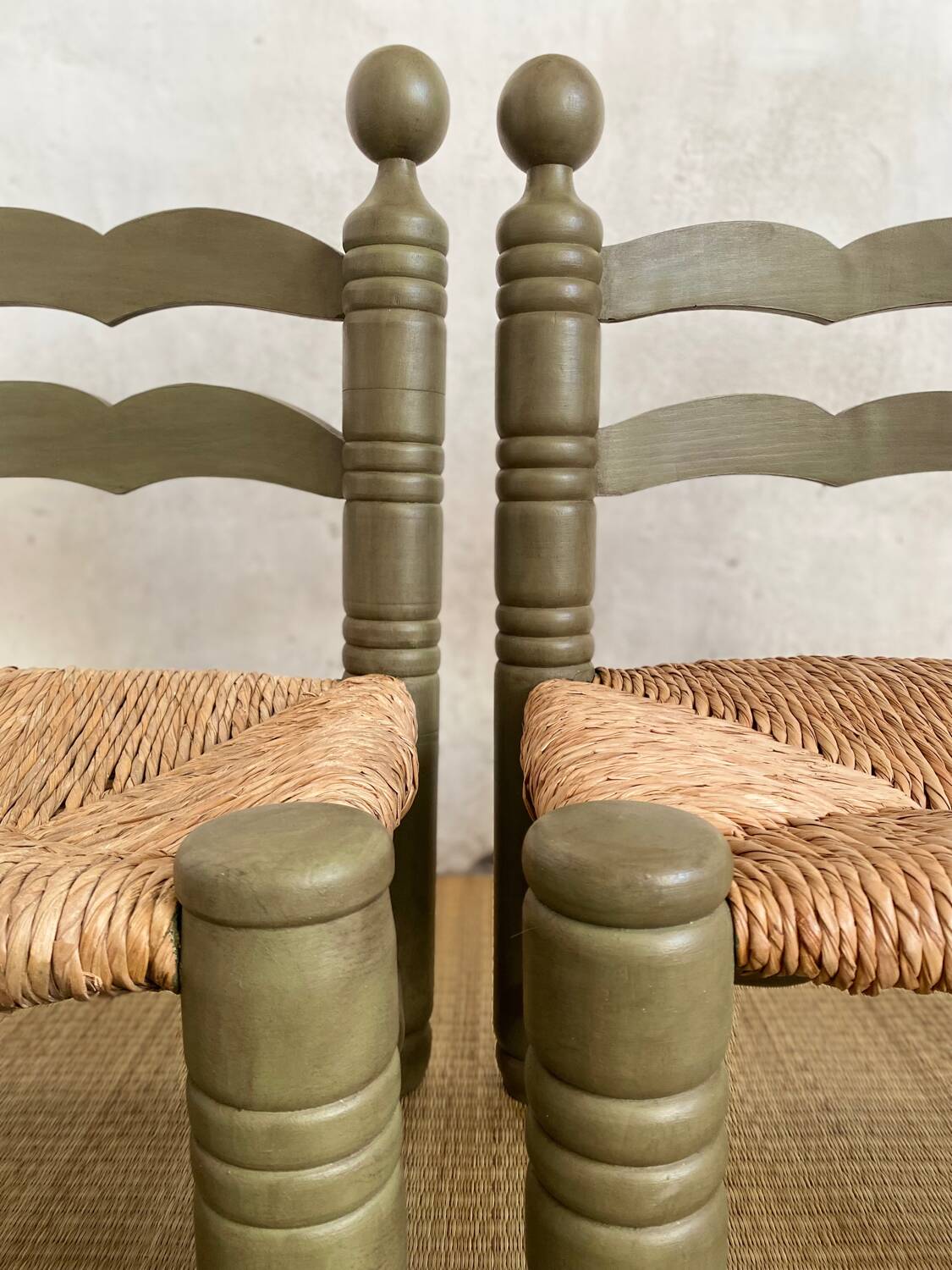 Pair of Charles Dudouyt style chairs