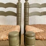 Pair of Charles Dudouyt style chairs