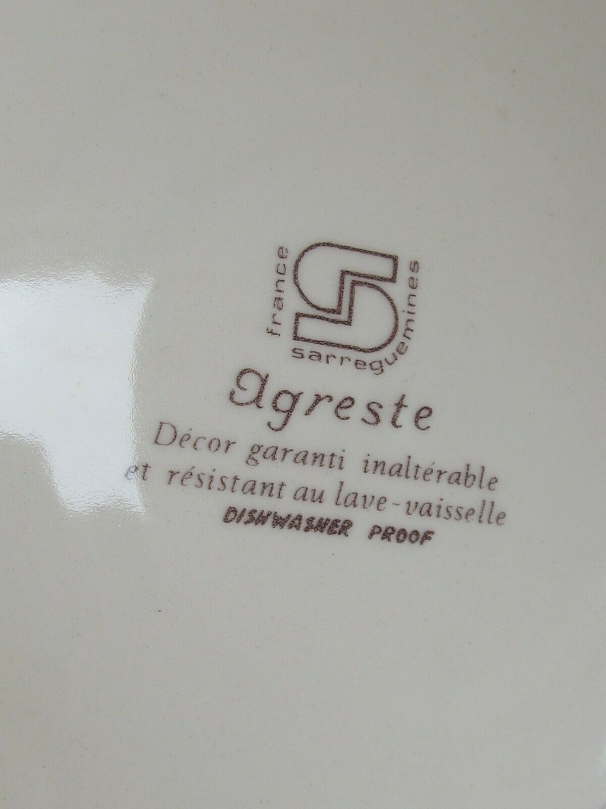 Pie dish cakes servant silent earthenware Sarreguemines service Agreste