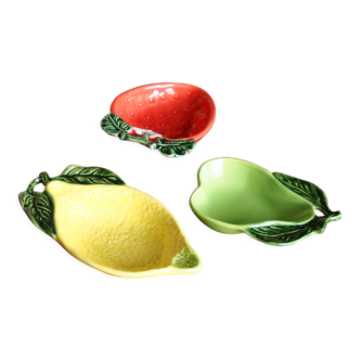 Set de 3 coupelles en faïence barbotine