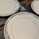 Lot of 10 plates in Terre de Fer Longchamp model Belleville
