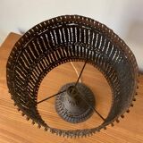 Openwork metal lamp