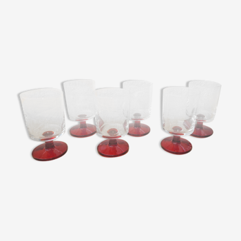 6 verres 70's