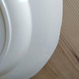 Round plate Digoin Sarreguemines Blue roses