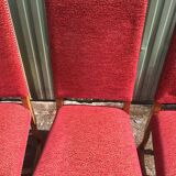 Vintage Louis XIII style chairs sheep bones in beech and velvet.