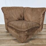 Five-seater corner modular sofa from 70s