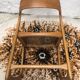 Vintage sleigh chair baumann sitting cannage