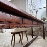 XXL table in solid dark walnut 3m