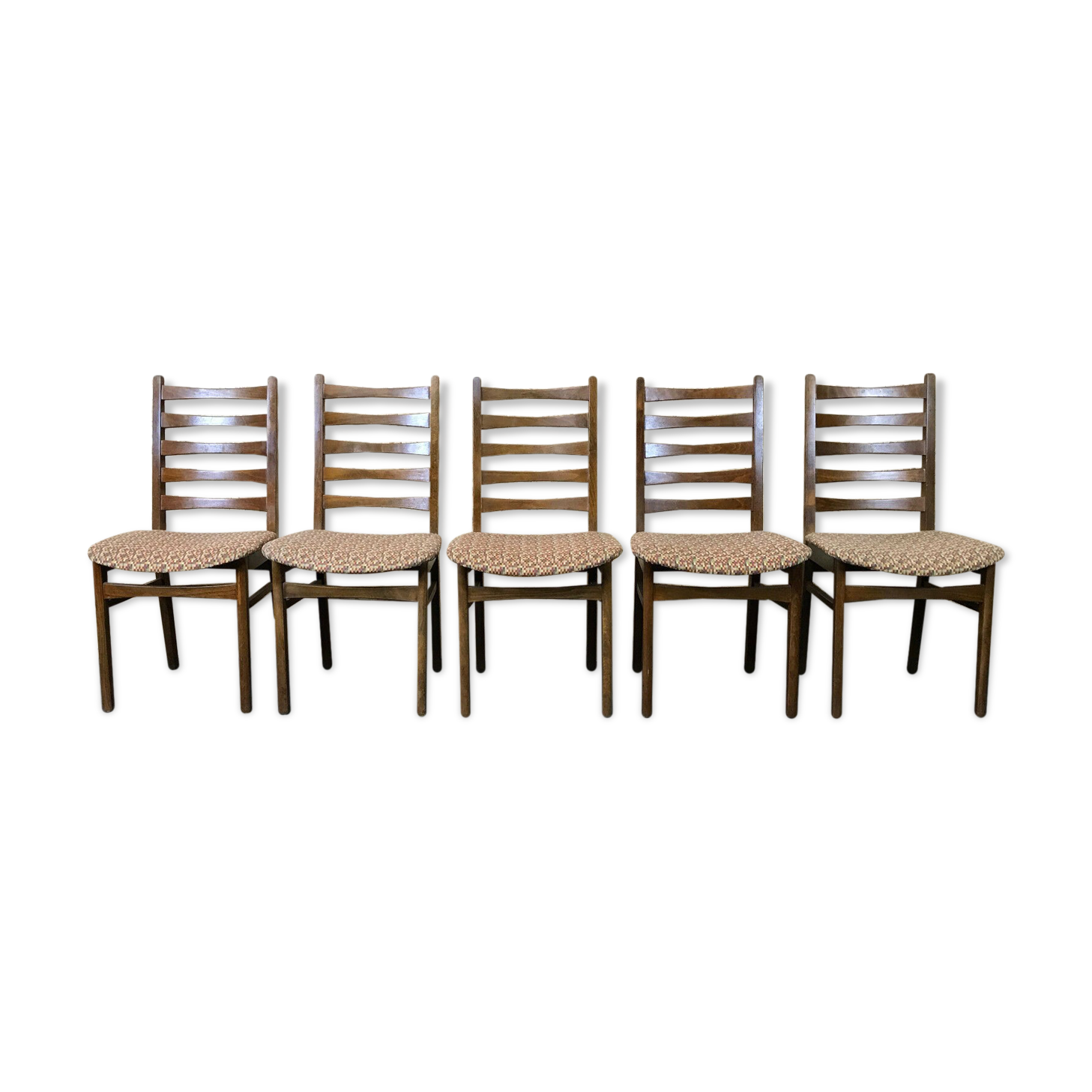 5x 60s 70s chairs dining chair dining chairs Danish design 60s