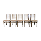 5x 60s 70s chairs dining chair dining chairs Danish design 60s
