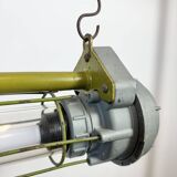 Grey Soviet Industrial Hanging Tube Light, 1970s