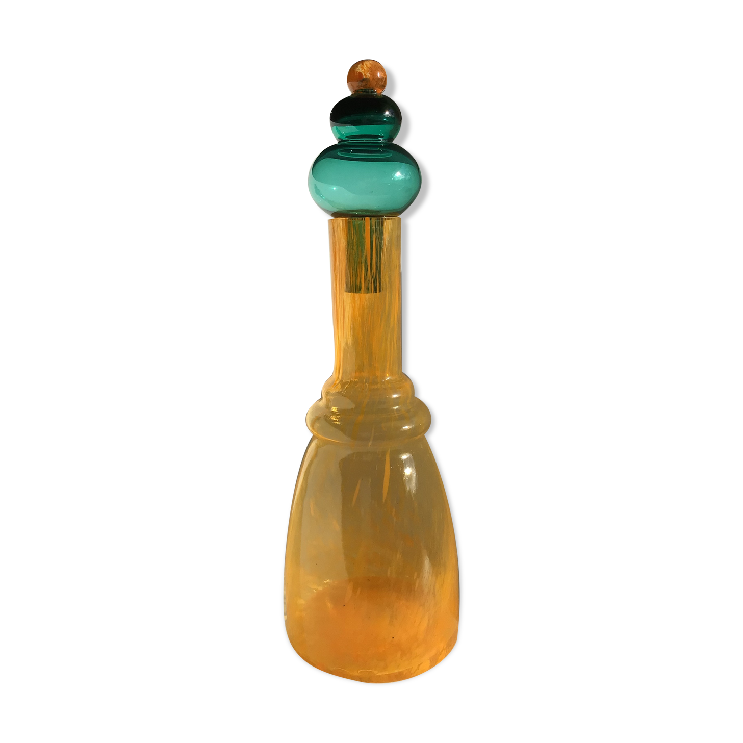 Carafe colorée hauteur 36cm