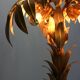 Hollywood regency Hans Kogl palm tree table lamp metal gold gilt 1970