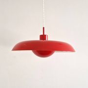 Red RA-40 pendant lamp by Piet Hein for Lyfa, Denmark 1960's