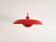 Red RA-40 pendant lamp by Piet Hein for Lyfa, Denmark 1960's