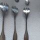 12 dessert forks in silver metal cailard bayard