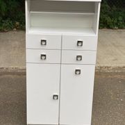 Armoire de rangement blanche salle de bain années 80