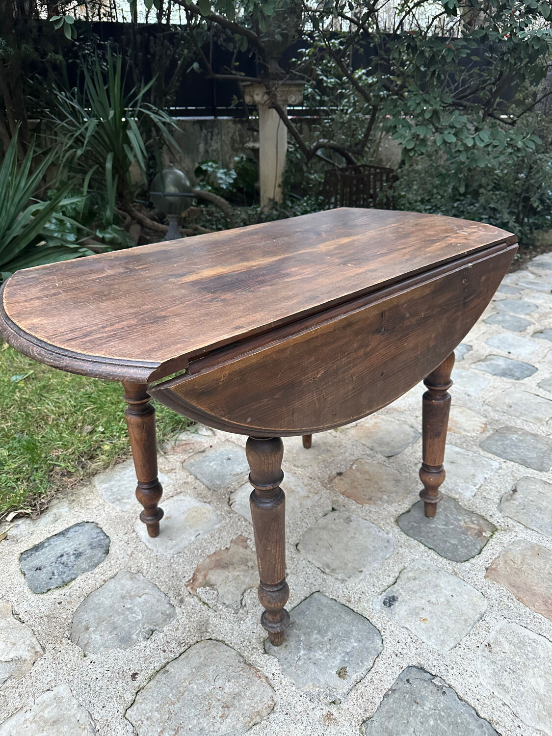 Antique table with flaps