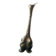 Single flower vase, Art Nouveau style, arum/calla motif and female faces.