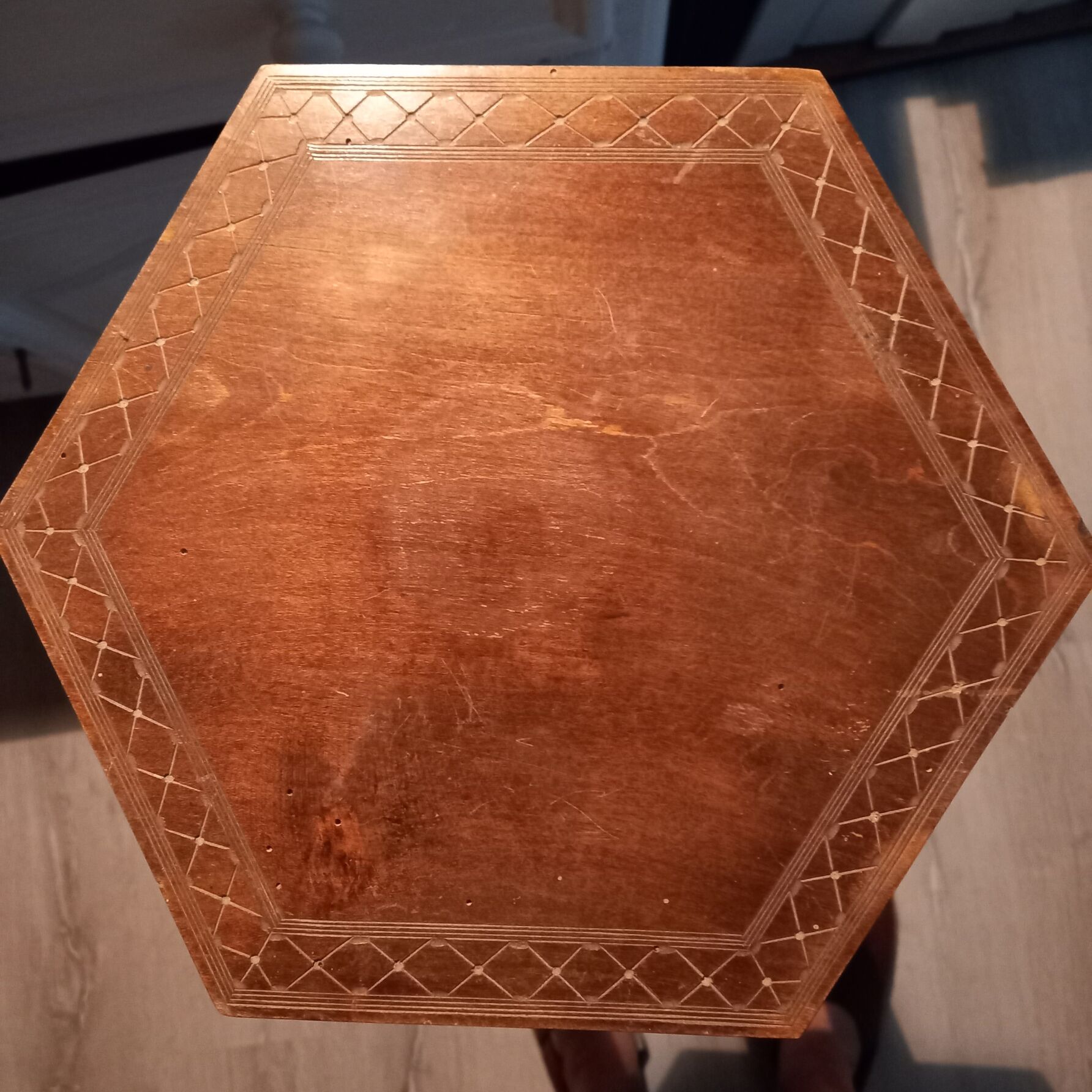 Art Deco Floral Console or Table