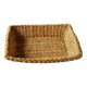 Braided wicker basket basket