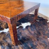 Rectangular coffee table in cedar magnifying glass