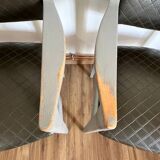 Pair of gray Scandinavian style armchairs