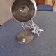All metal eyeball lamp on stem