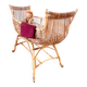 Vintage rattan canoe cradle
