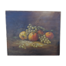 Ancienne huile sur toile nature morte