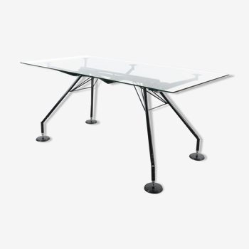 Table et bureau Nomos par Norman Foster 1986 pour Tecno, Italie