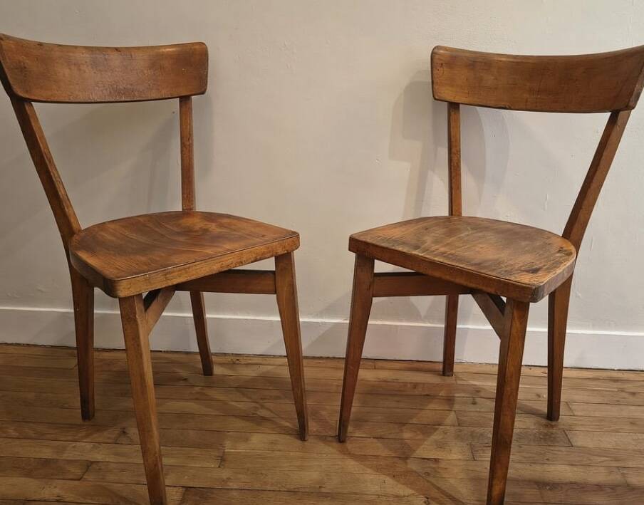 Retro wooden chairs