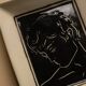 Vide-poche en céramique noire et blanche