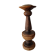 Solid olive candle holder