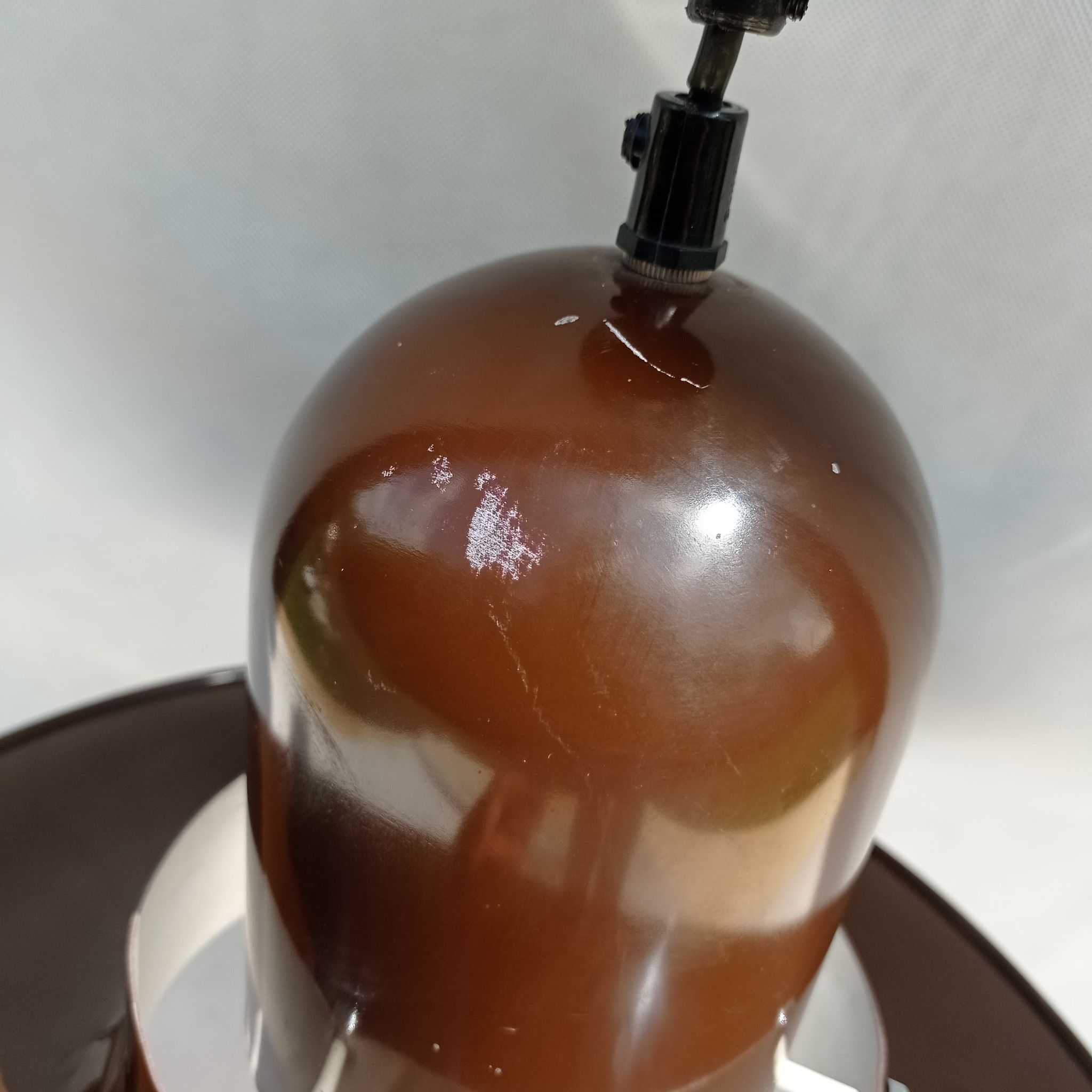 Hanging bronze UFO lamp from Ikea