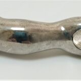 Six panther silver metal knife holders