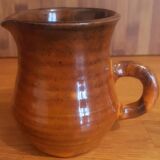 Ceramic milk pot creamer with orange glaze
