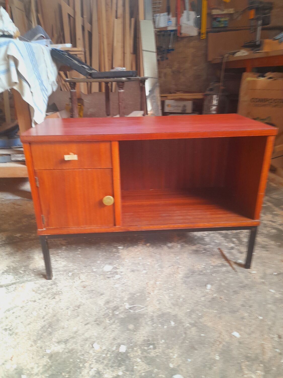 Enfilade vintage bois exotique