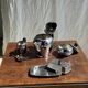 Tea set including teapot, milk jug, sugar bowl and butter dish