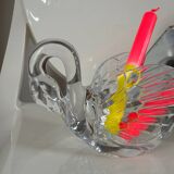 Arques crystal swan flowerpot