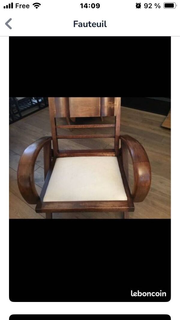 Fauteuil style colonial