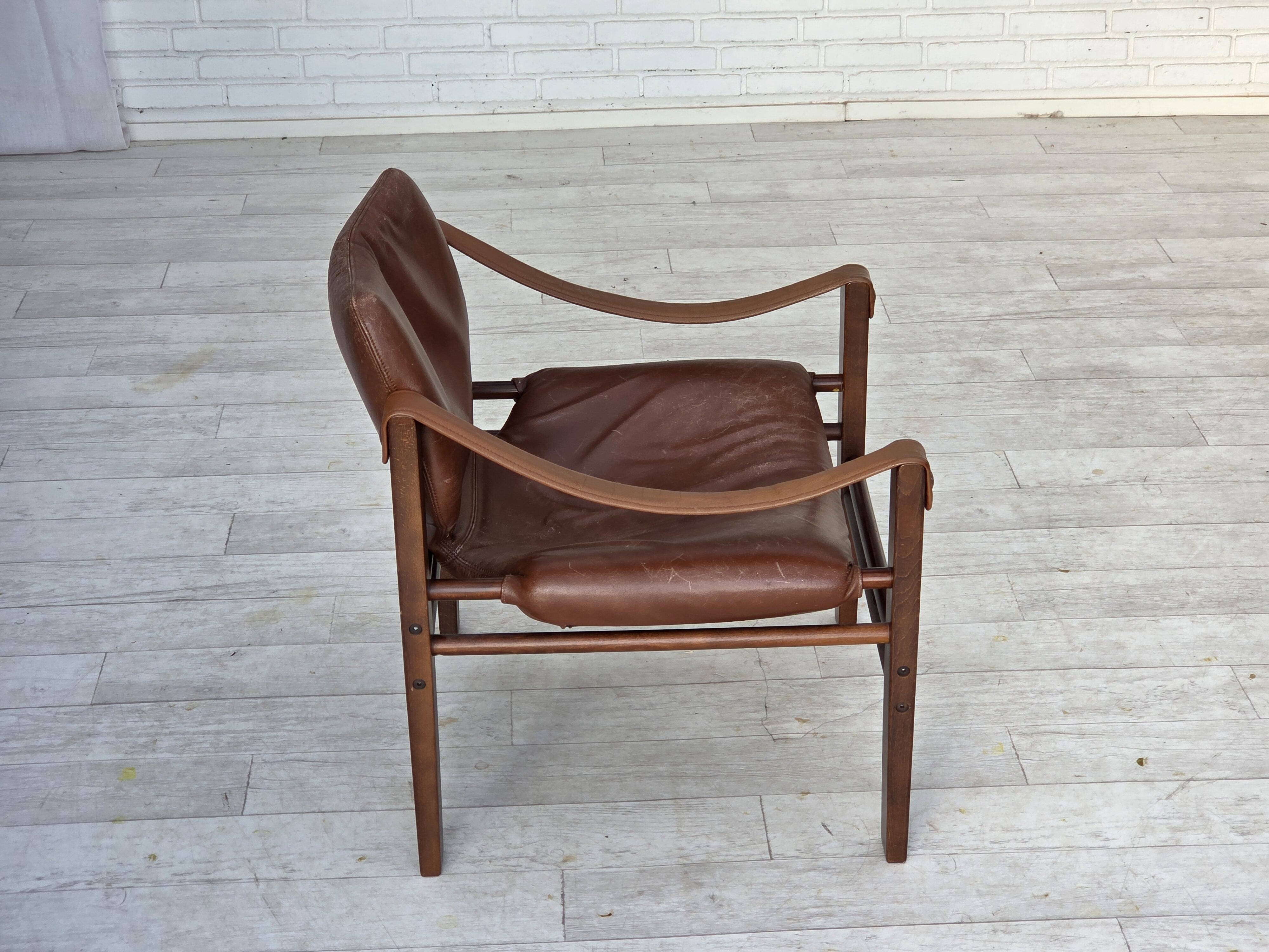 1970s, Danish armchair model "Safari" by Skippers Furniture.