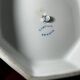 Antique serving dish in Limoges porcelain with handle – Floral decoration
