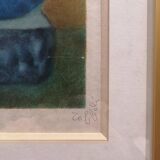 Lithograph "The Seller with the Parasol", Louis Toffoli (1907-1999)