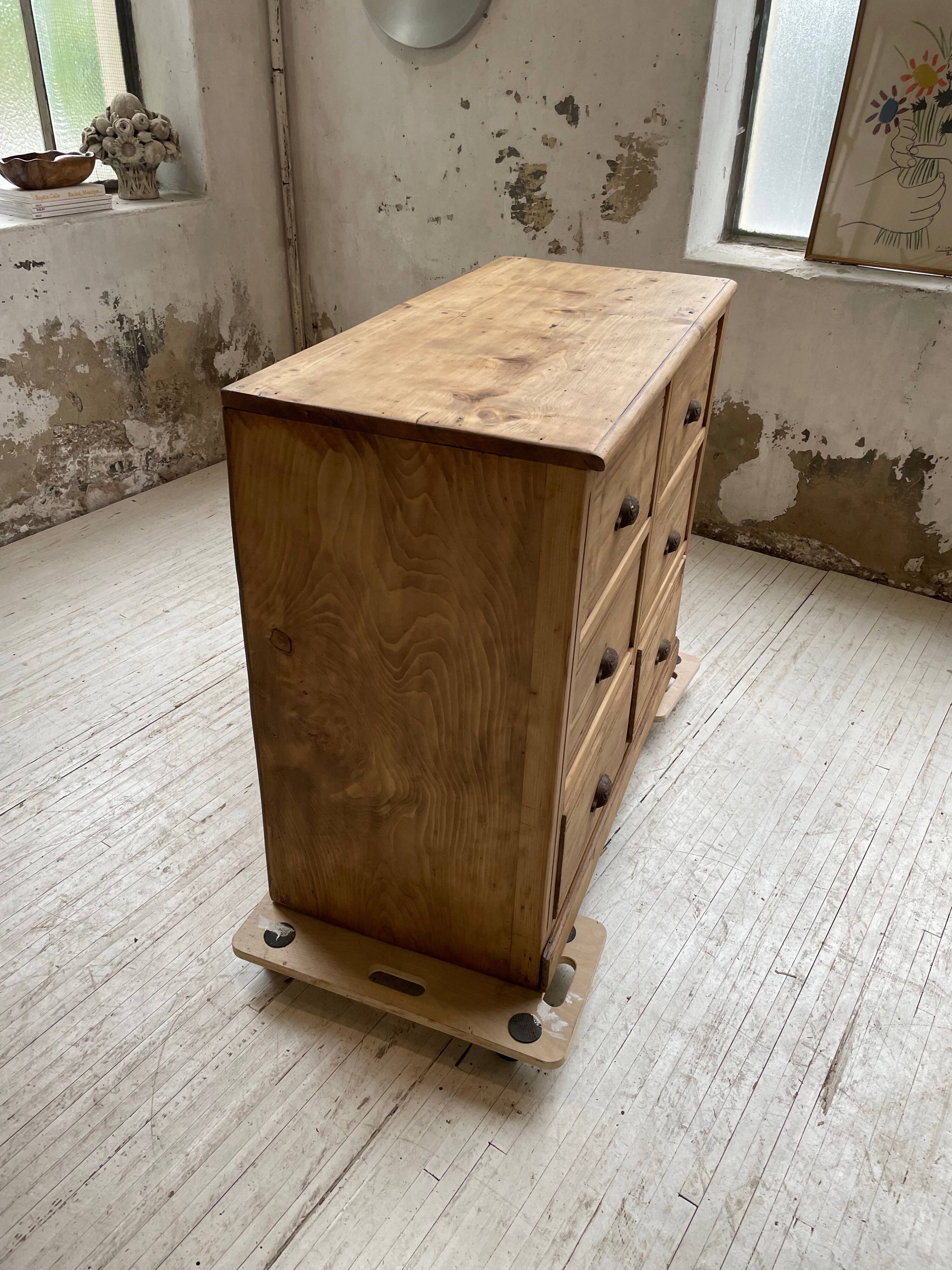 Convenient pine workshop furniture