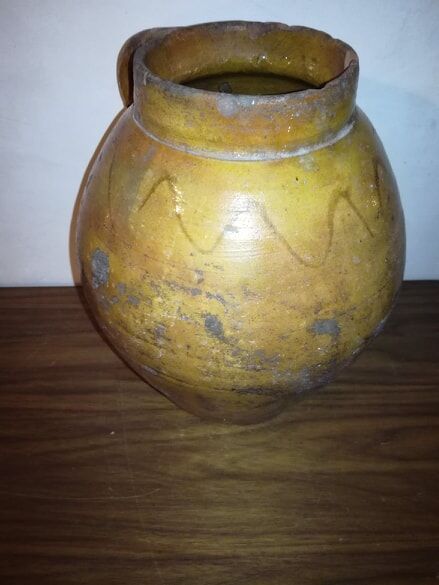Old pottery, vase or pitcher