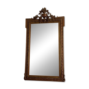 Miroir doré fin 19ème