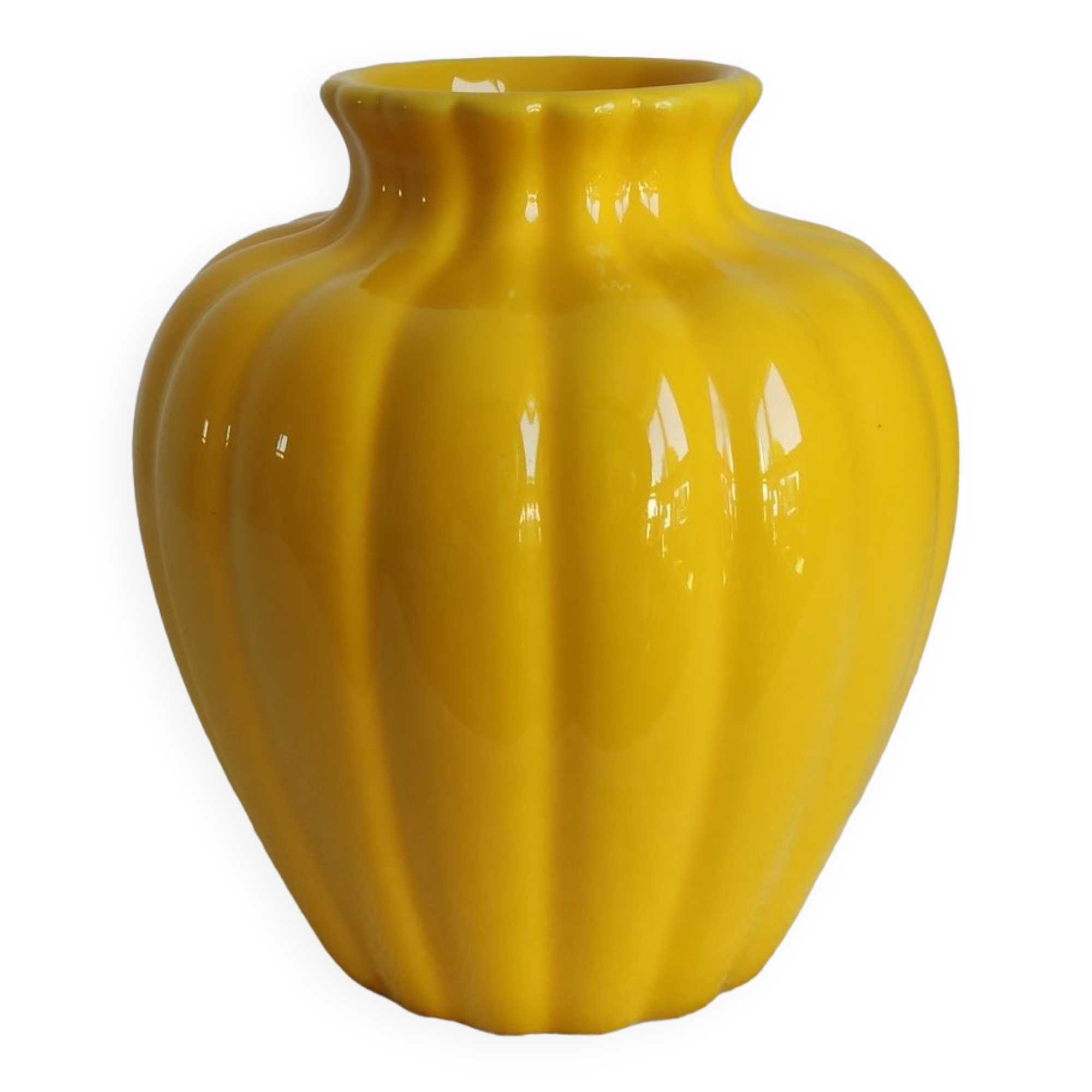Small yellow vase
