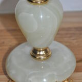 Lamp base in onyx and brass 60s
