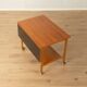 Elegant serving trolley made of fine teak wood with folding function, Gemla, Sweden, 1960s